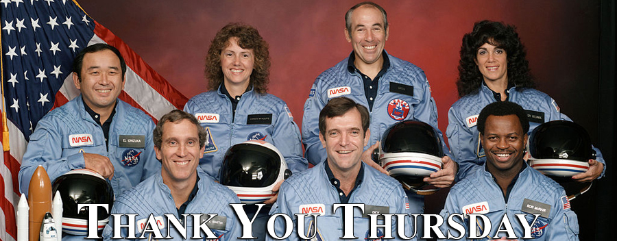 Challenger Flight Crew, 30th Anniversary of the Challenger Disaster, Thank You Thursday - Bill Salvatore, Realty Excellence East Valley - 602-999-0952
