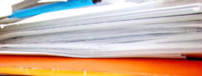 HOA documents, stack of papers, closing documents