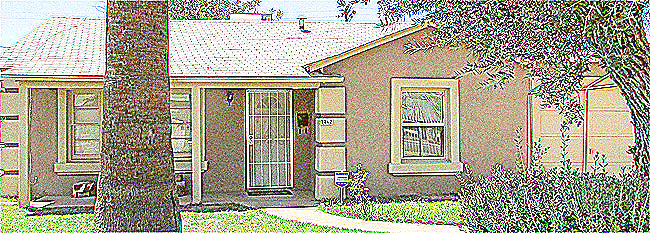 sketch-style picture of front of home - 2862 N Greenfield Rd, Phoenix AZ 85006