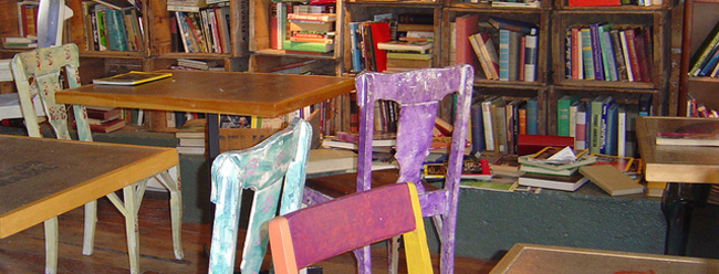 school books, chairs and desks by Alain Fredette via FreeImages