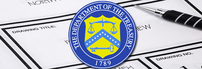 Title Report and US Treasury Department Seal