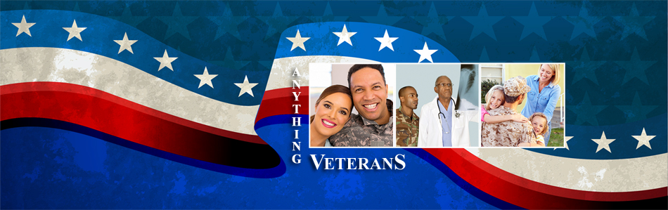 Stars and stripes banner with military couple, military medical and military family photos - Anything Veterans, Arizona Veterans Helping Veterans, Veteran Discounts, Information for Veterans - Bill Salvatore, Arizona Elite Properties - Arizona Real Estate