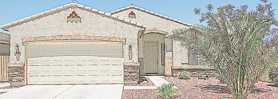 Rendering of front of home with 2-car garage - 36106 N Matthews Drive, San Tan Valley, Arizona - Bill Salvatore, Arizona Elite Properties - Homes for Sale in Arizona