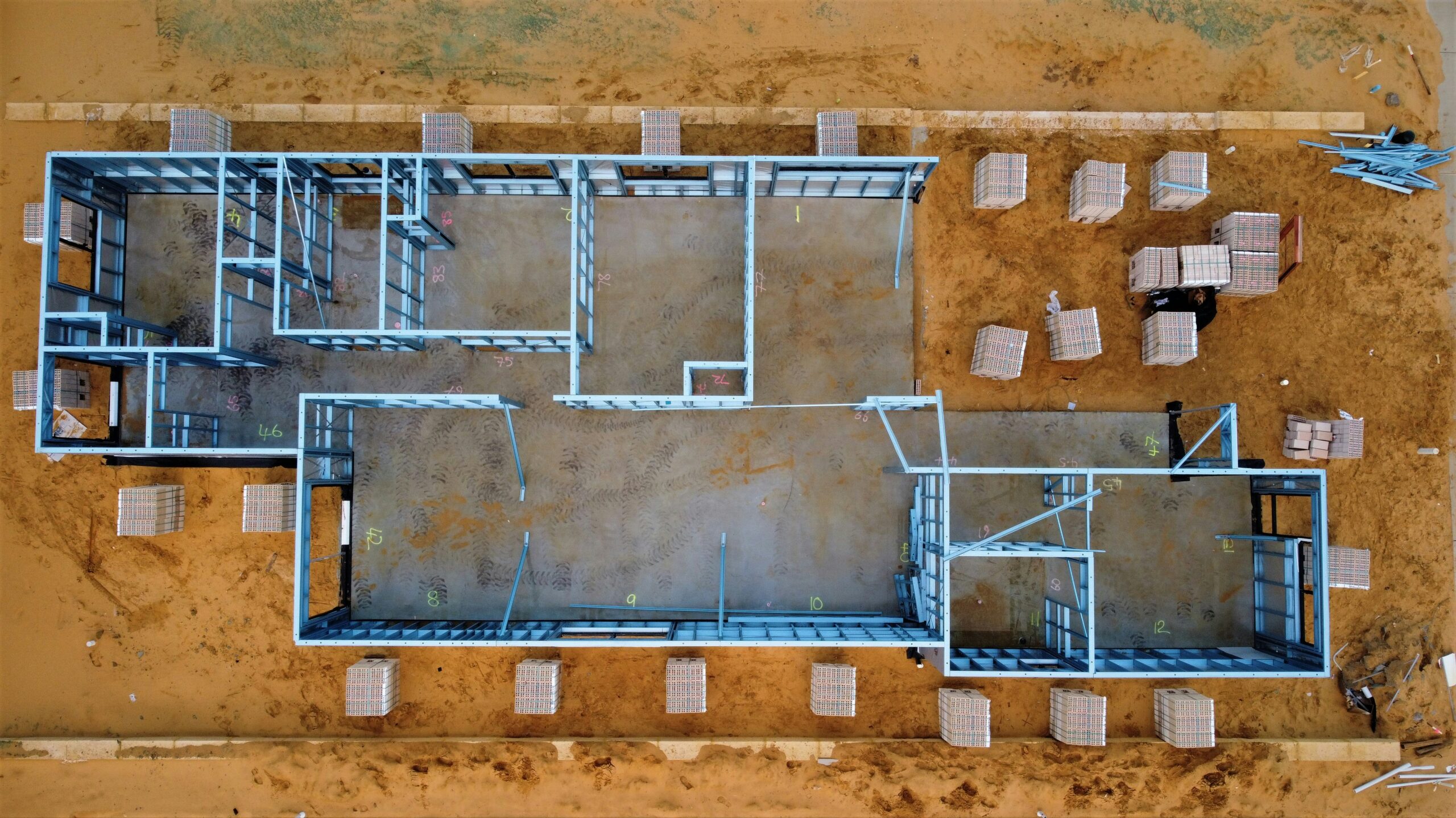 Aerial view of New Construction home floor plan